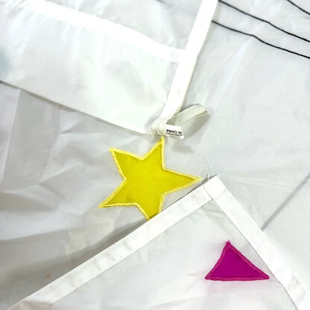Colorful Smiley Balloon Party Flag. 28.5” X 38”
